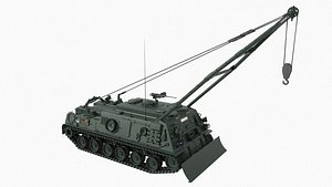 回收车辆装甲m88a1三维模型