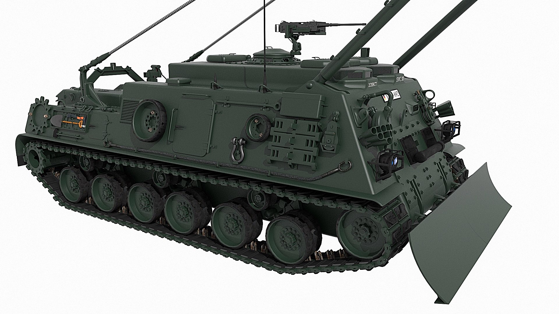 Recovery Vehicle Armored M88a1 3D Model - TurboSquid 1454359