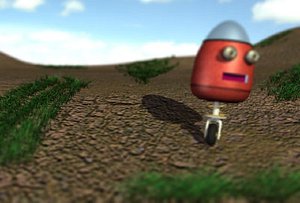 robot scene lights 3d ma