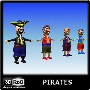 cartoon pirates 3d 3ds