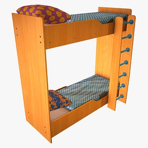 Bed children 3D model