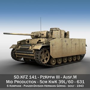 PzKpfw III - Panzer 3 - Ausf.M - 631
