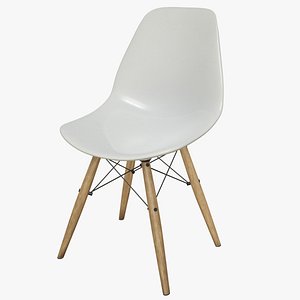 3D model eames style dsw chair