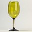 Bicchiere da vino giallo