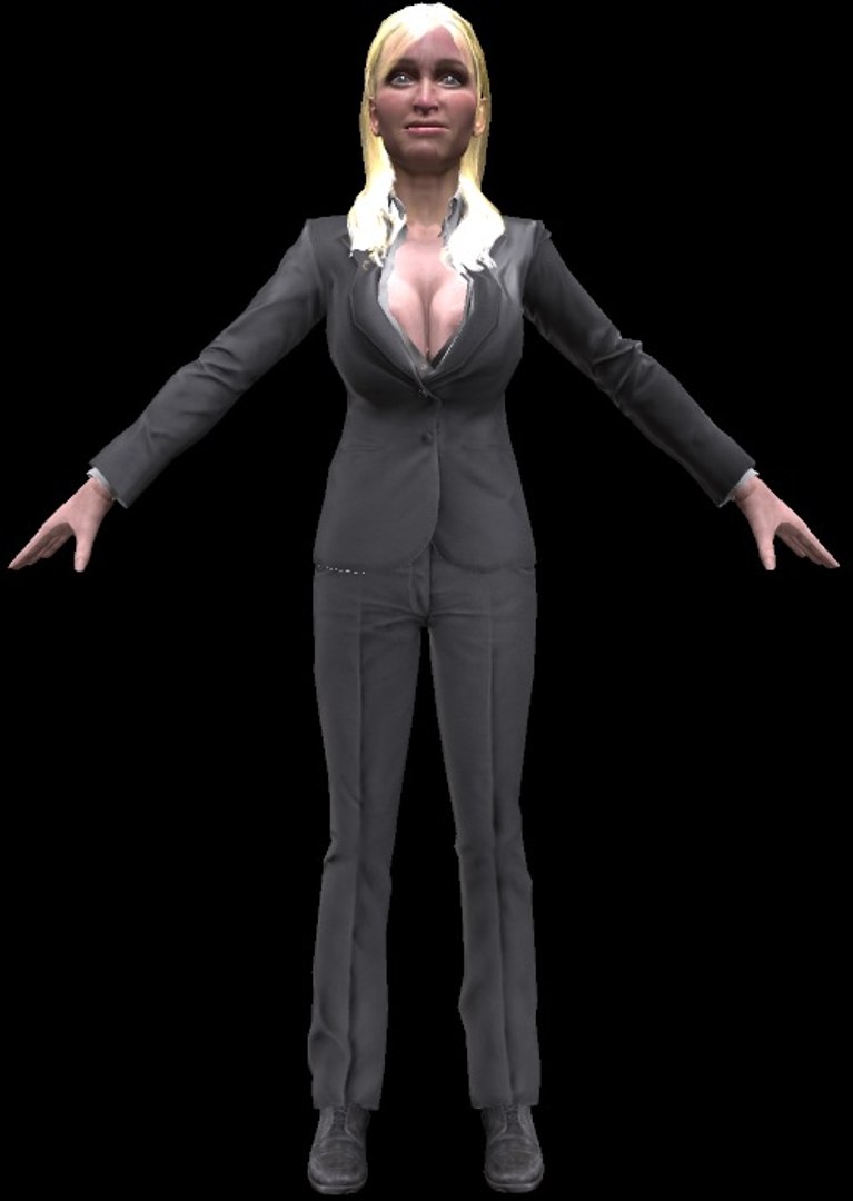 Free 3D Business Woman Sexy Suit - TurboSquid 1398997