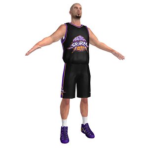 3d model basketball player 6