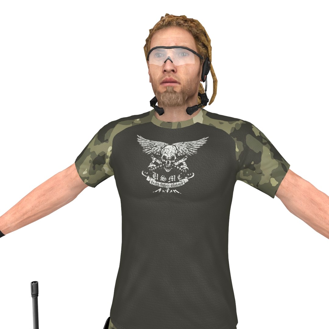 3D Mercenary Soldier Model - TurboSquid 1323412
