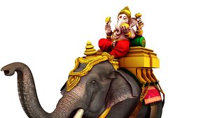 3D model Elephant ganesha