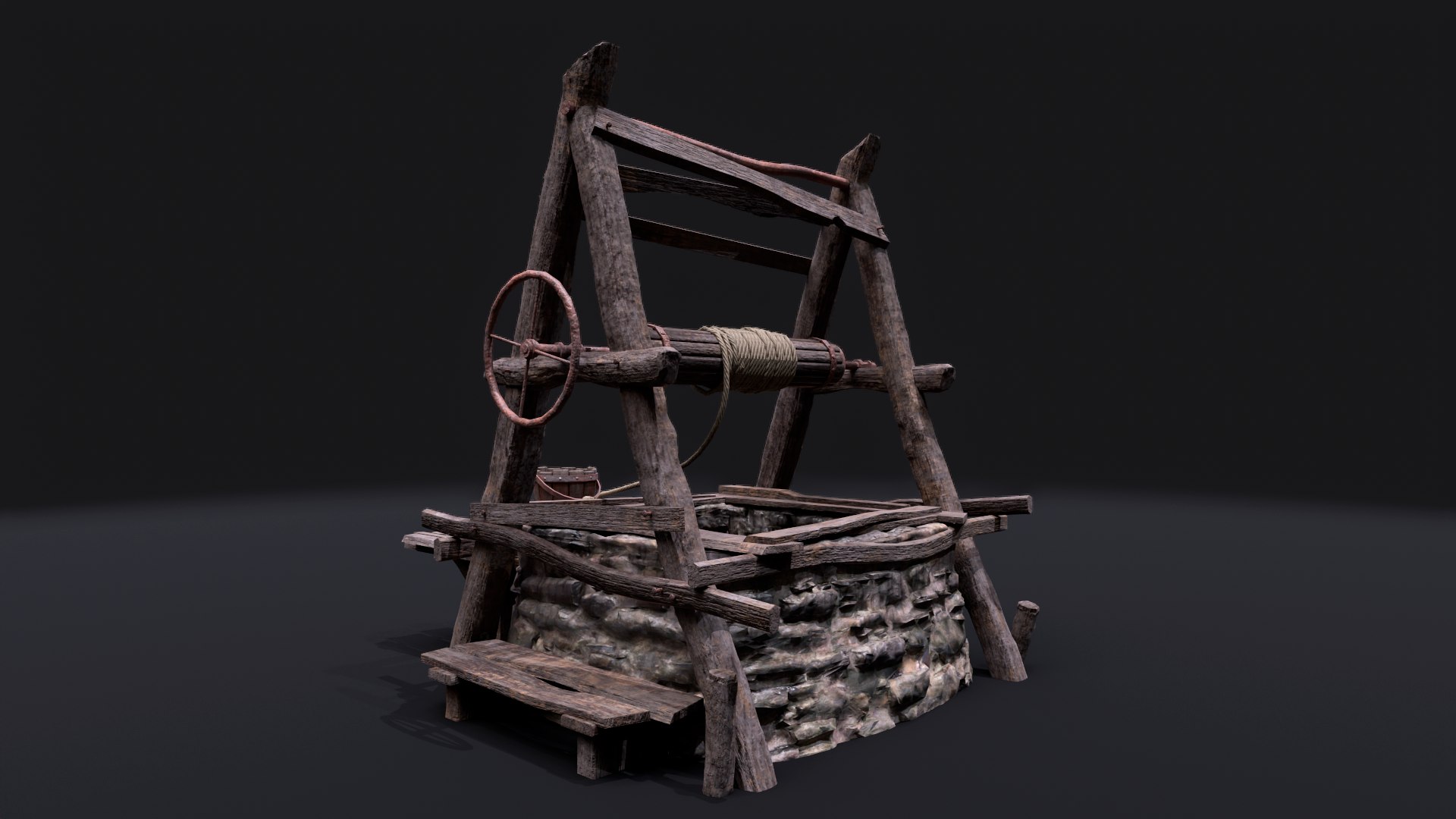 Realistic Water Well 3D model - TurboSquid 2166064