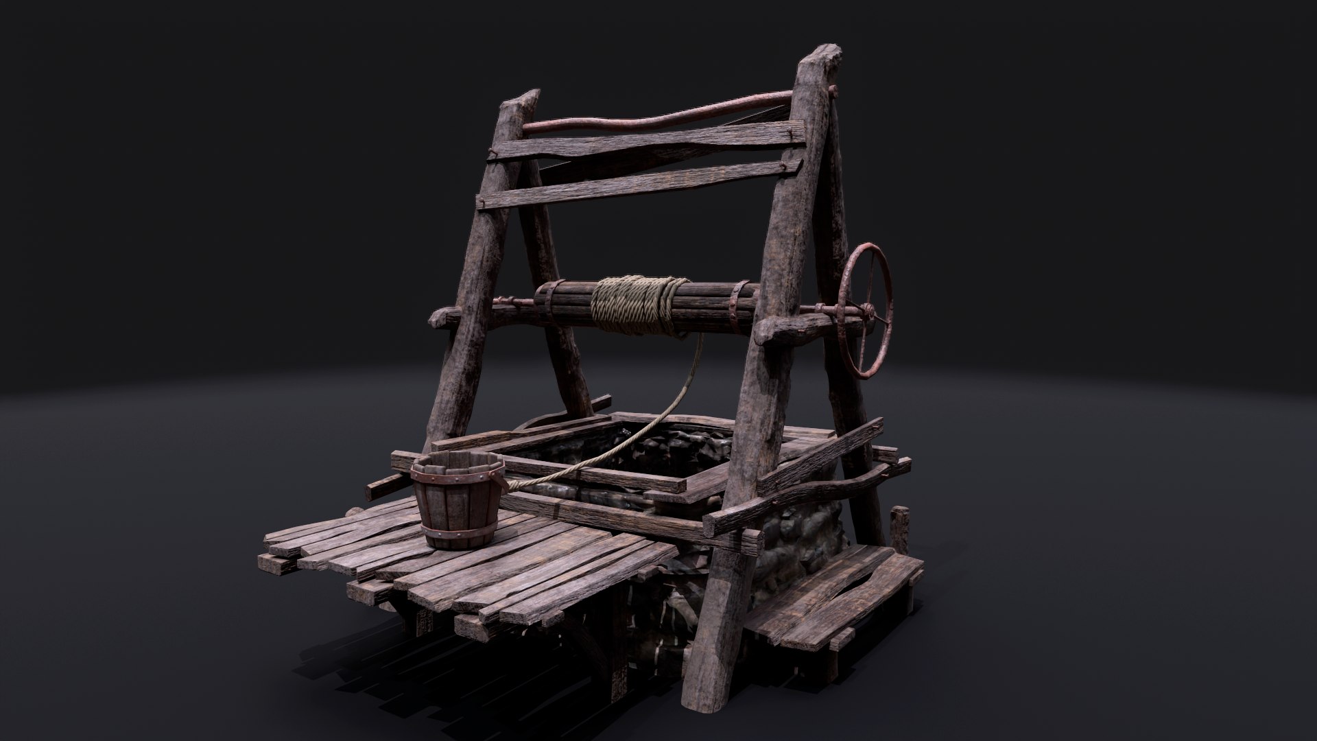 Realistic Water Well 3D model - TurboSquid 2166064