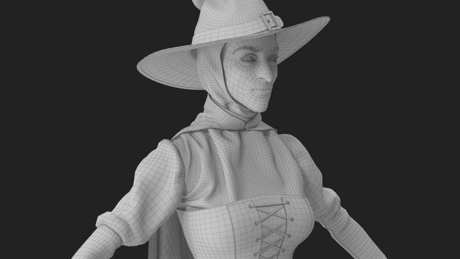 Witch 2 3D model https://p.turbosquid.com/ts-thumb/us/rgyiXW/FG/wireframe_19/jpg/1697600207/1920x1080/fit_q87/8a58d612168eaa0f6c52a24feb76d741279768a4/wireframe_19.jpg