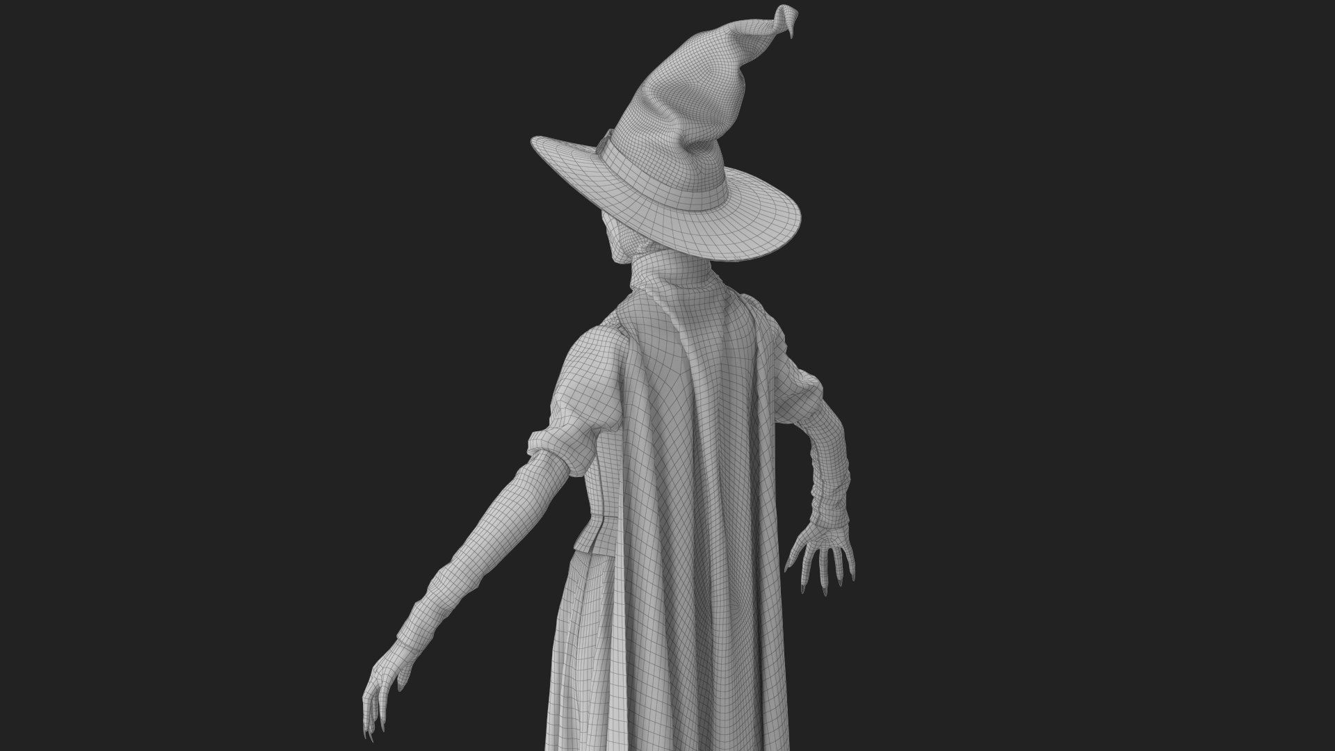 Witch 2 3D model https://p.turbosquid.com/ts-thumb/us/rgyiXW/Nf/wireframe_11/jpg/1697600132/1920x1080/fit_q87/b924b2aa256178223928e3c5eed6045cc8251477/wireframe_11.jpg