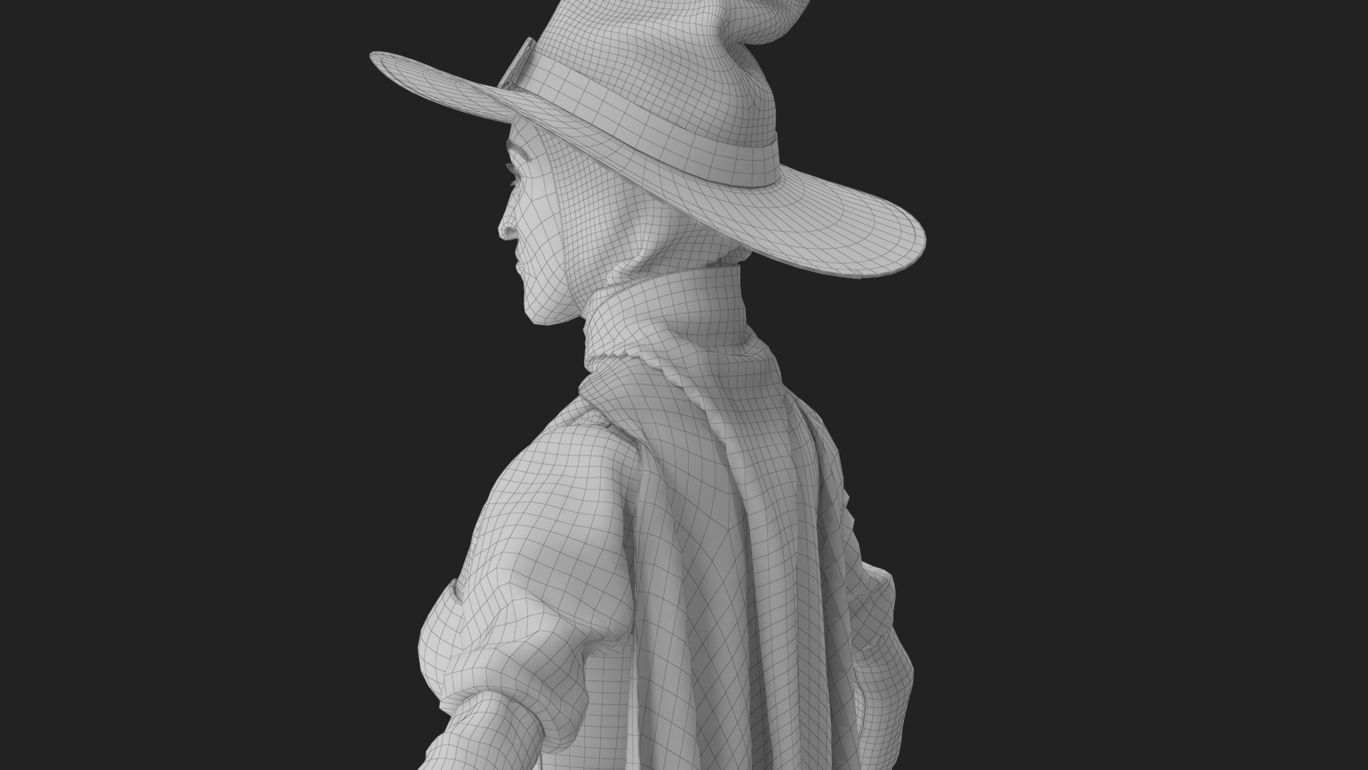 Witch 2 3D model https://p.turbosquid.com/ts-thumb/us/rgyiXW/RH/wireframe_25/jpg/1697600285/1920x1080/fit_q87/bfbf6212285faff31f943118c9fdfc913963882c/wireframe_25.jpg