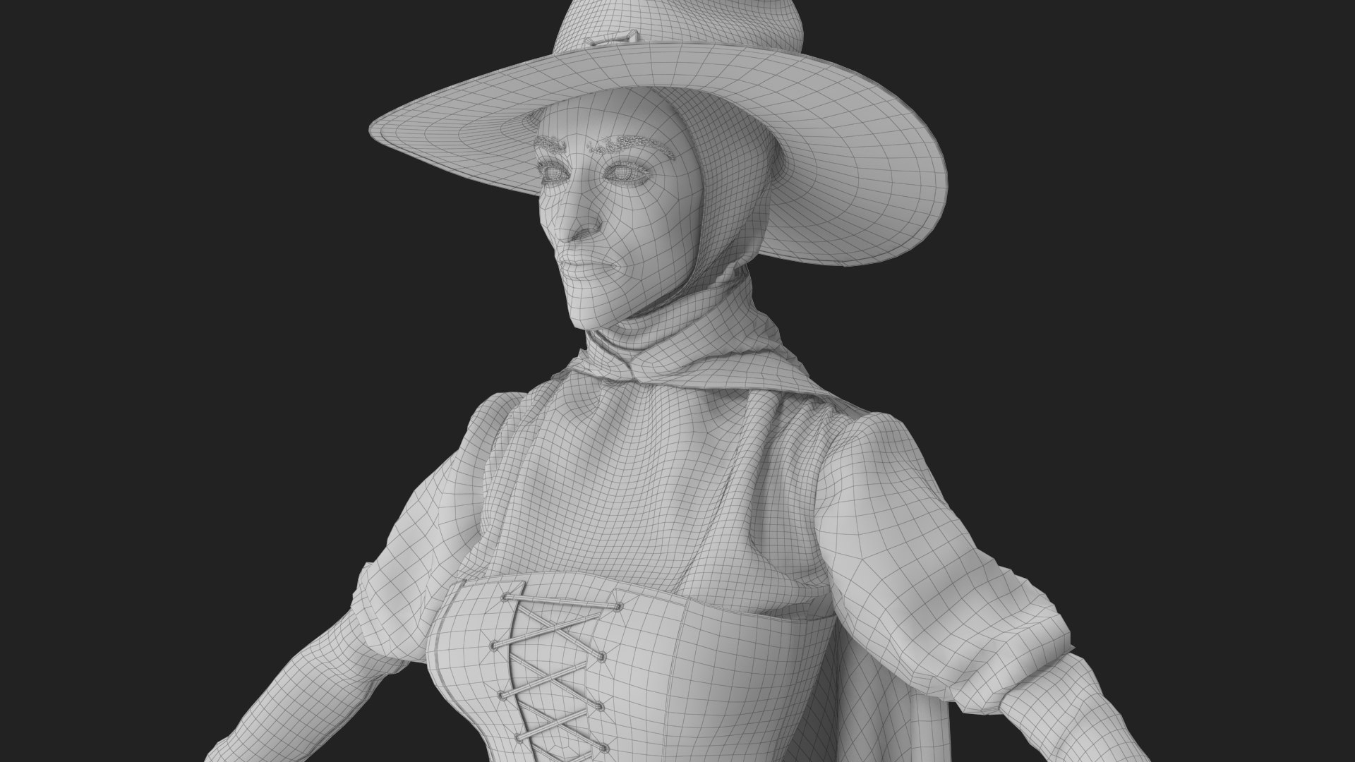 Witch 2 3D model https://p.turbosquid.com/ts-thumb/us/rgyiXW/aw/wireframe_16/jpg/1697600179/1920x1080/fit_q87/bd6165fe8bbbd5762d30f5ec6b8c25363fb6f62b/wireframe_16.jpg