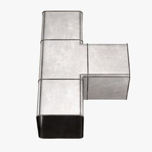 3d model square pipe