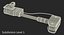 Ram Cylinder Hydraulic Sci-Fi 3 3D Model