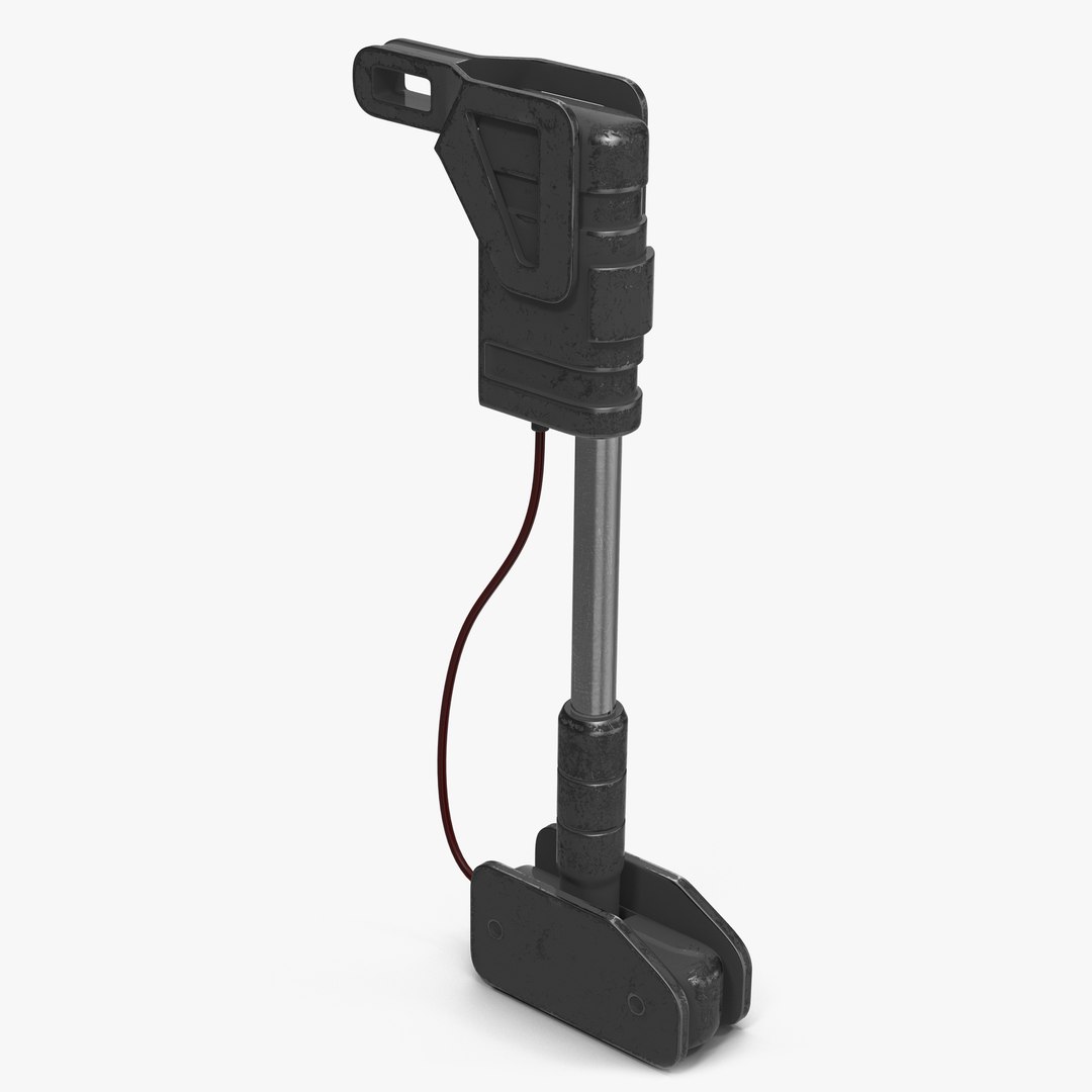 Ram Cylinder Hydraulic Sci-Fi 3 3D Model 3D model preview