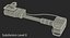 Ram Cylinder Hydraulic Sci-Fi 3 3D Model