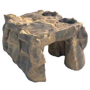 sand cave entrance 3D model
