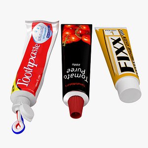tube paste toothpaste 3d model
