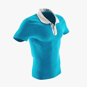 3d obj polo shirt