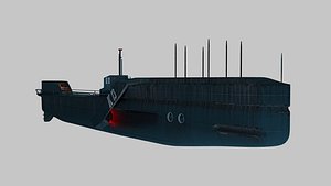 military submarine 3D