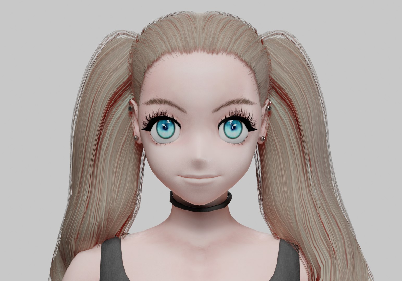 3D Anime Basic Girl V36995 - TurboSquid 2270332