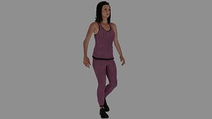 3D rigged characters pack model