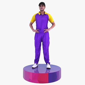 Indian Cricket Player 3D model