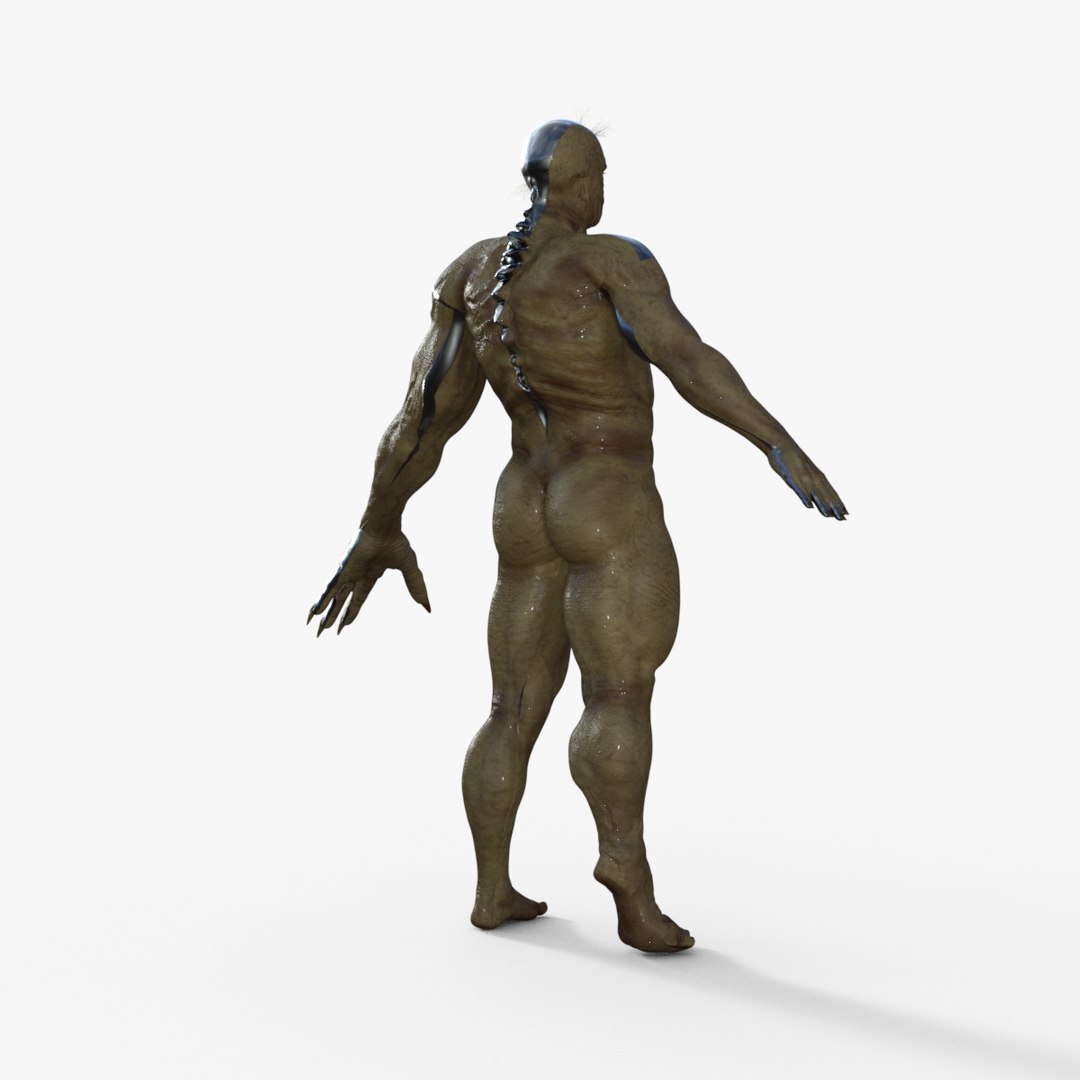 Scary Zombi Rigged 3D Model - TurboSquid 2212342