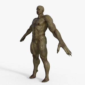Scary Zombi Rigged 3D model