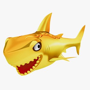 Shark Fish Cartoon Animate 3D model