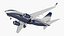 Boeing 737-600 mit für Maya vorbereitetem Innenraum