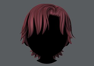 3D model hair style boy v45