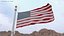 USA Flag Wind Loop Animated For Blender