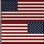 USA Flag Wind Loop Animated For Blender