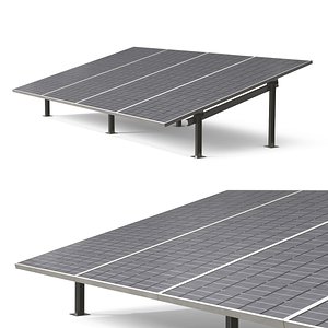 Energy Solar Panel Stand Black