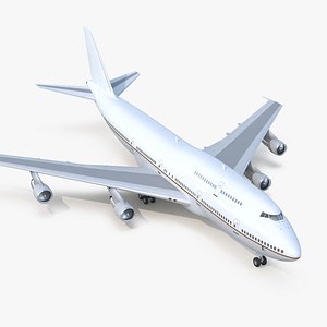 3D boeing 747-300 generic model