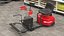 3D Electric Shopping Cart SmartKART Red Dirty