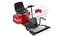 3D Electric Shopping Cart SmartKART Red Dirty