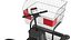 3D Electric Shopping Cart SmartKART Red Dirty
