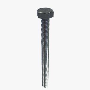 3D hex bolt m6x70
