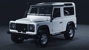3D 1997 Land Rover Defender 90 3D Model  The Ultimate British Off-Road Icon model