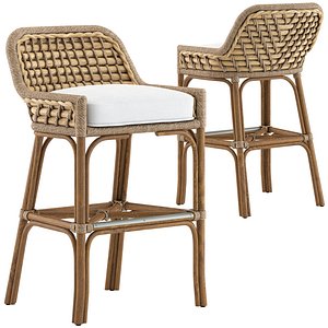 Palecek Capitola Barstool 3D model
