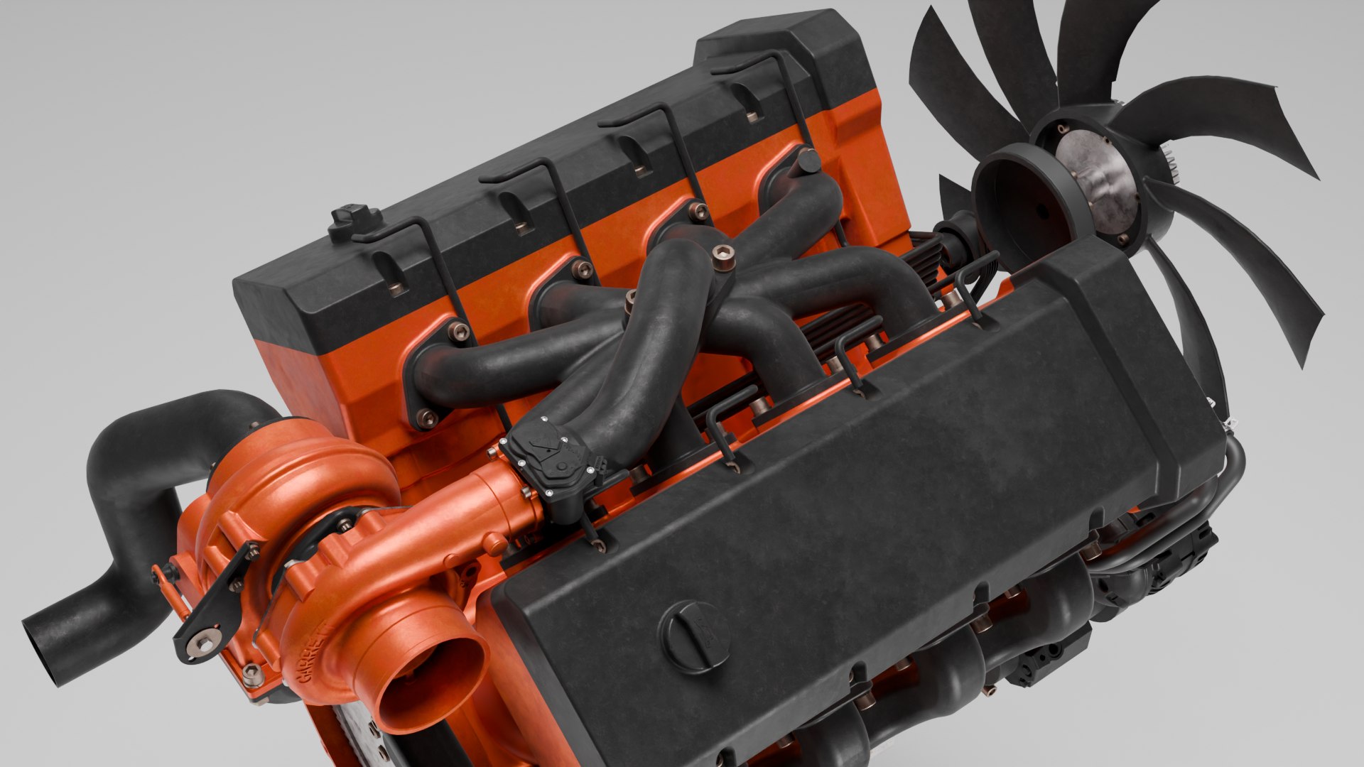 Detailed V8 Engine Model - TurboSquid 2633048