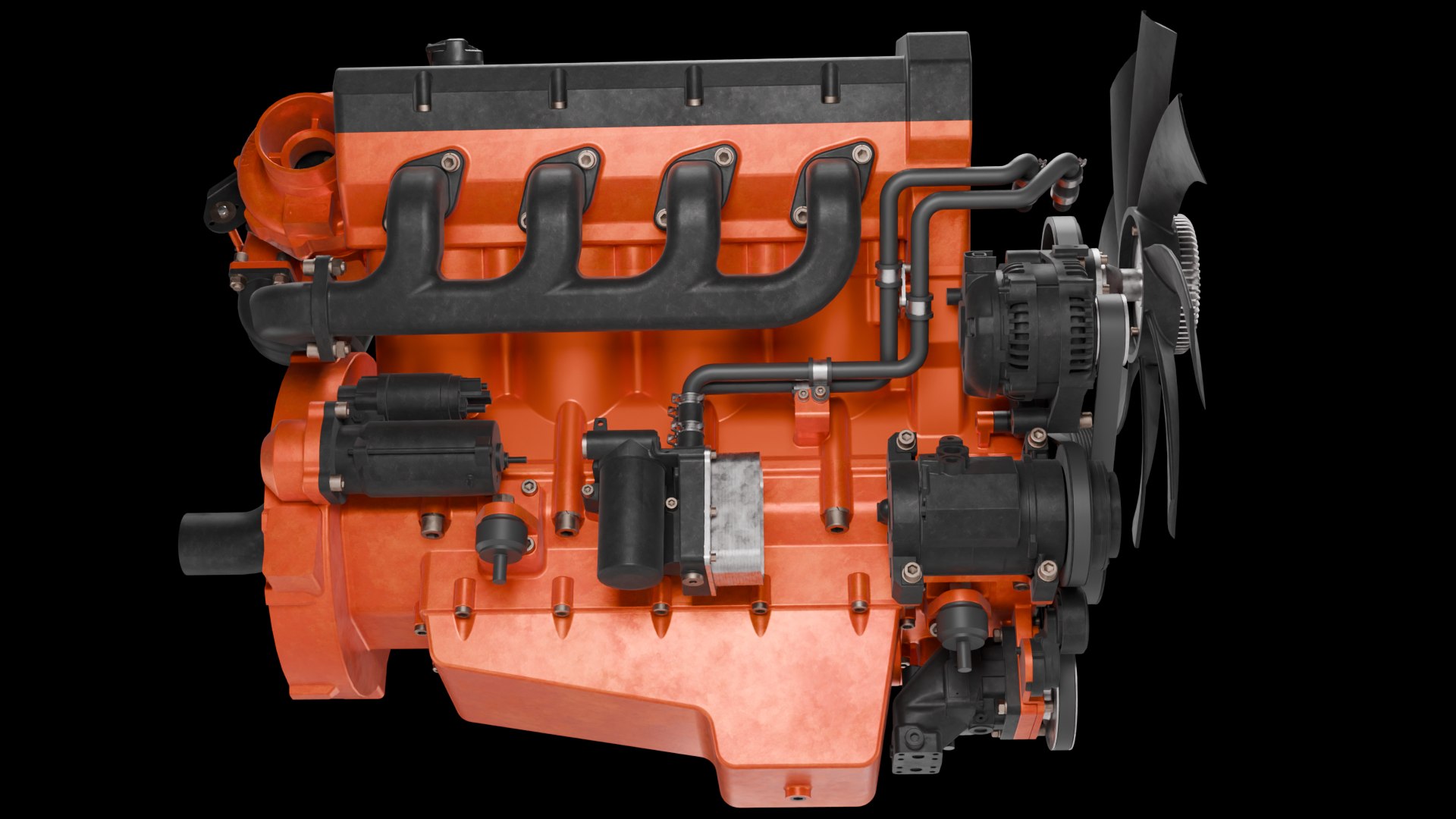 Detailed V8 Engine Model - TurboSquid 2633048