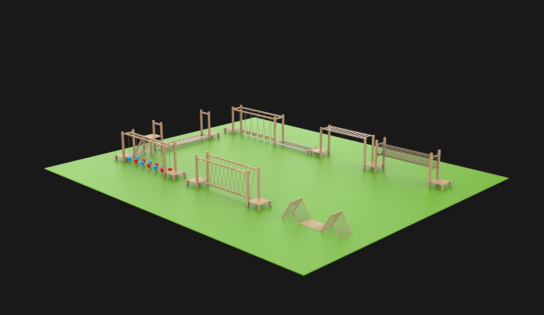3D Play Structure Set 3D Model - TurboSquid 2524606