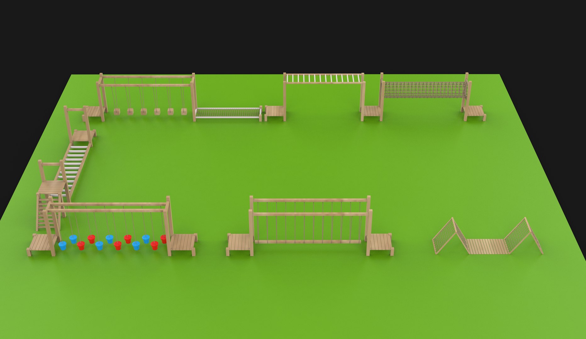 3D Play Structure Set 3D Model - TurboSquid 2524606