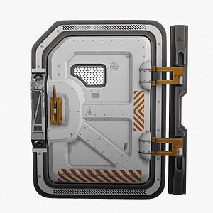 SciFi Bunker Door v3 3D model