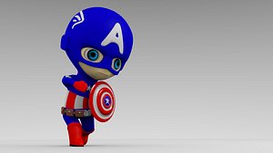 Chibi Hero Captain America
